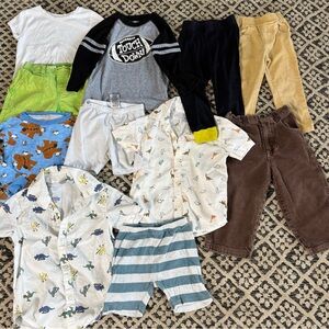 Kids Matching Set with Animal Print and Stripes